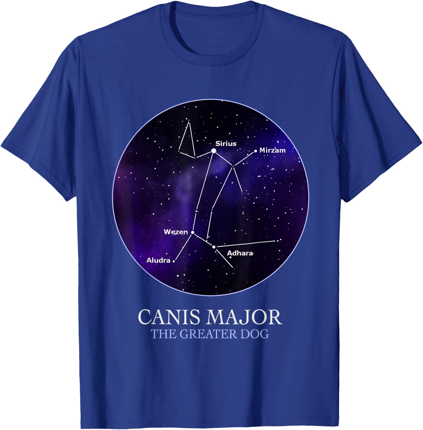 Astronomy Canis Major Constellation Astrology Science Nerd T-Shirt - T-Shirt | Royal