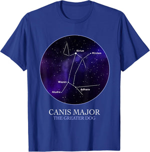 Astronomy Canis Major Constellation Astrology Science Nerd T-Shirt - T-Shirt | Royal