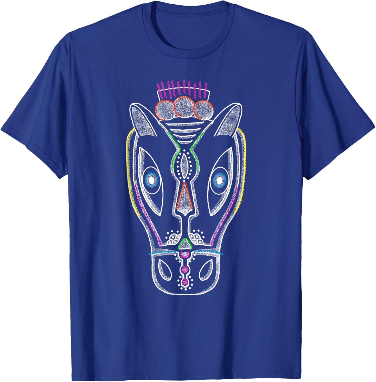 Decorated Horse Mask, Nicaragua, Nicaragua T-Shirt - T-Shirt | Royal