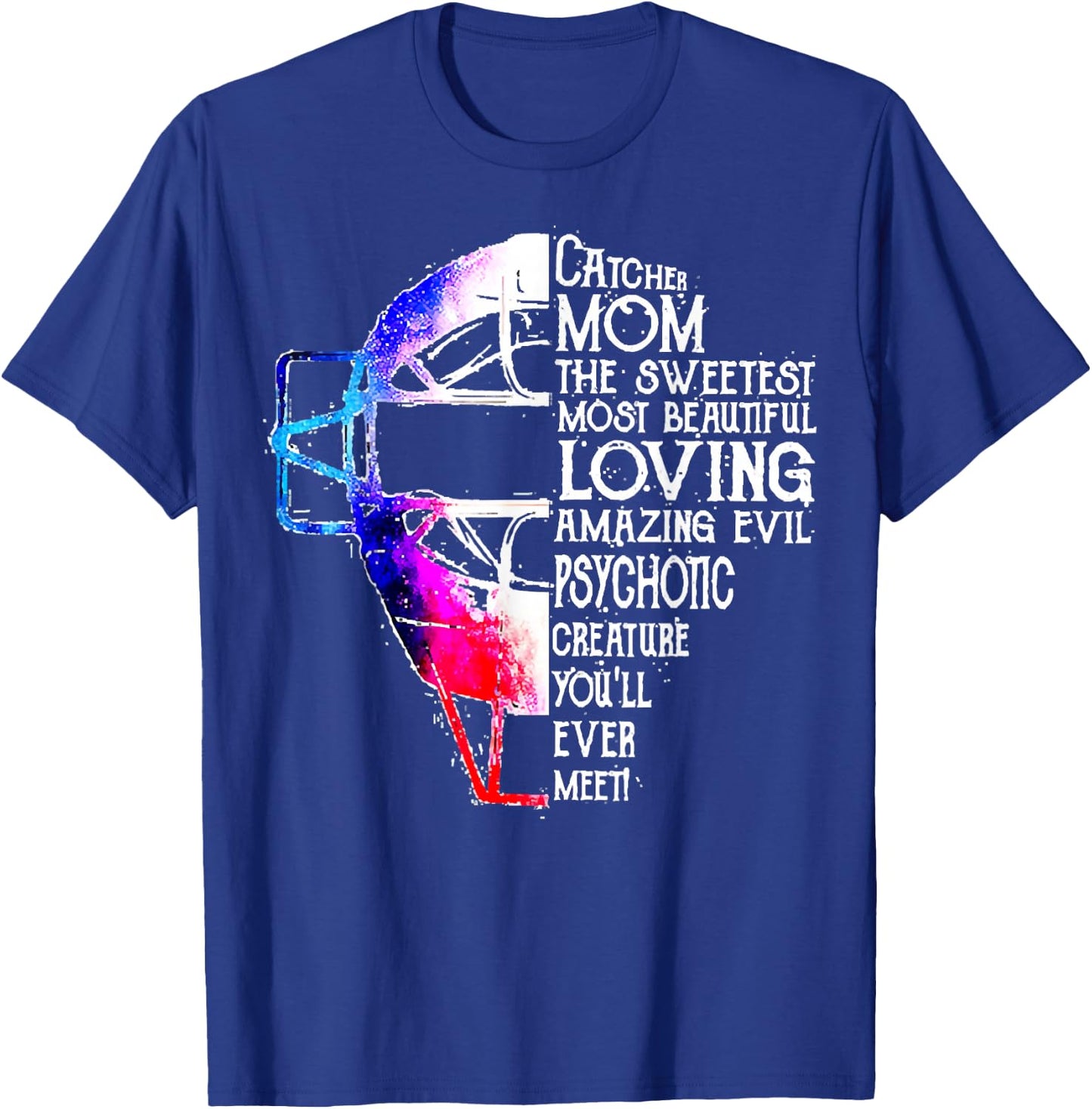 Softball Catcher-Mom The Sweetest Mother's Day Costume T-Shirt - T-Shirt | Royal
