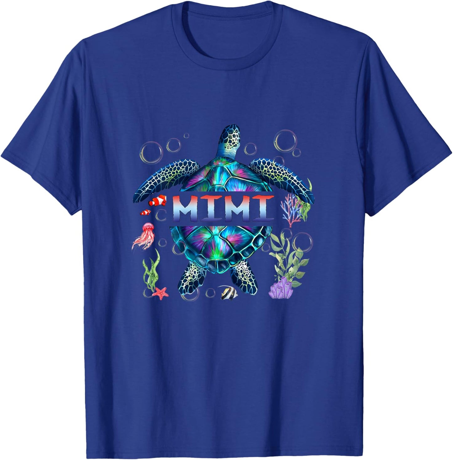 Turtle Mimi Shirt, Mimi Sea Turtle Art T-Shirt - T-Shirt | Royal