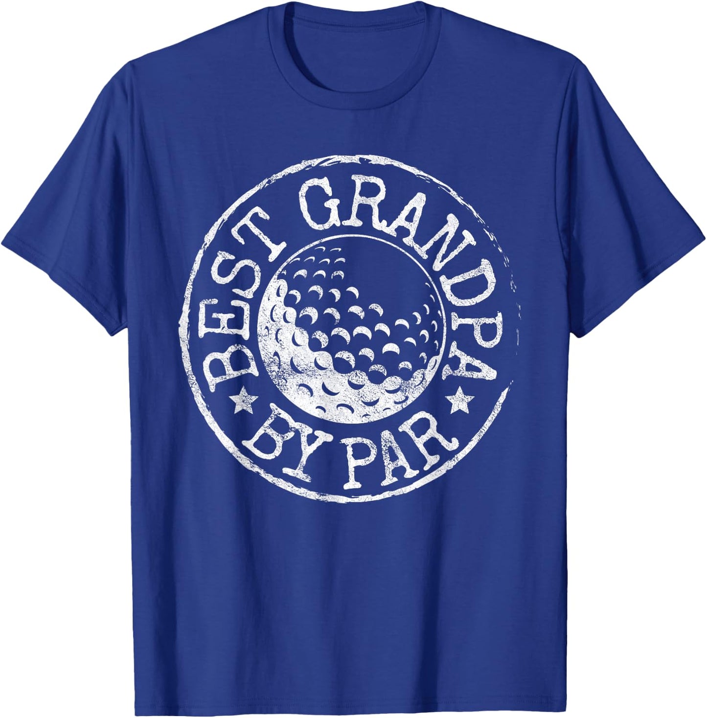 Best Grandpa by Par Golf Father's Day Gift Grandad Golfer T-Shirt - T-Shirt | Royal