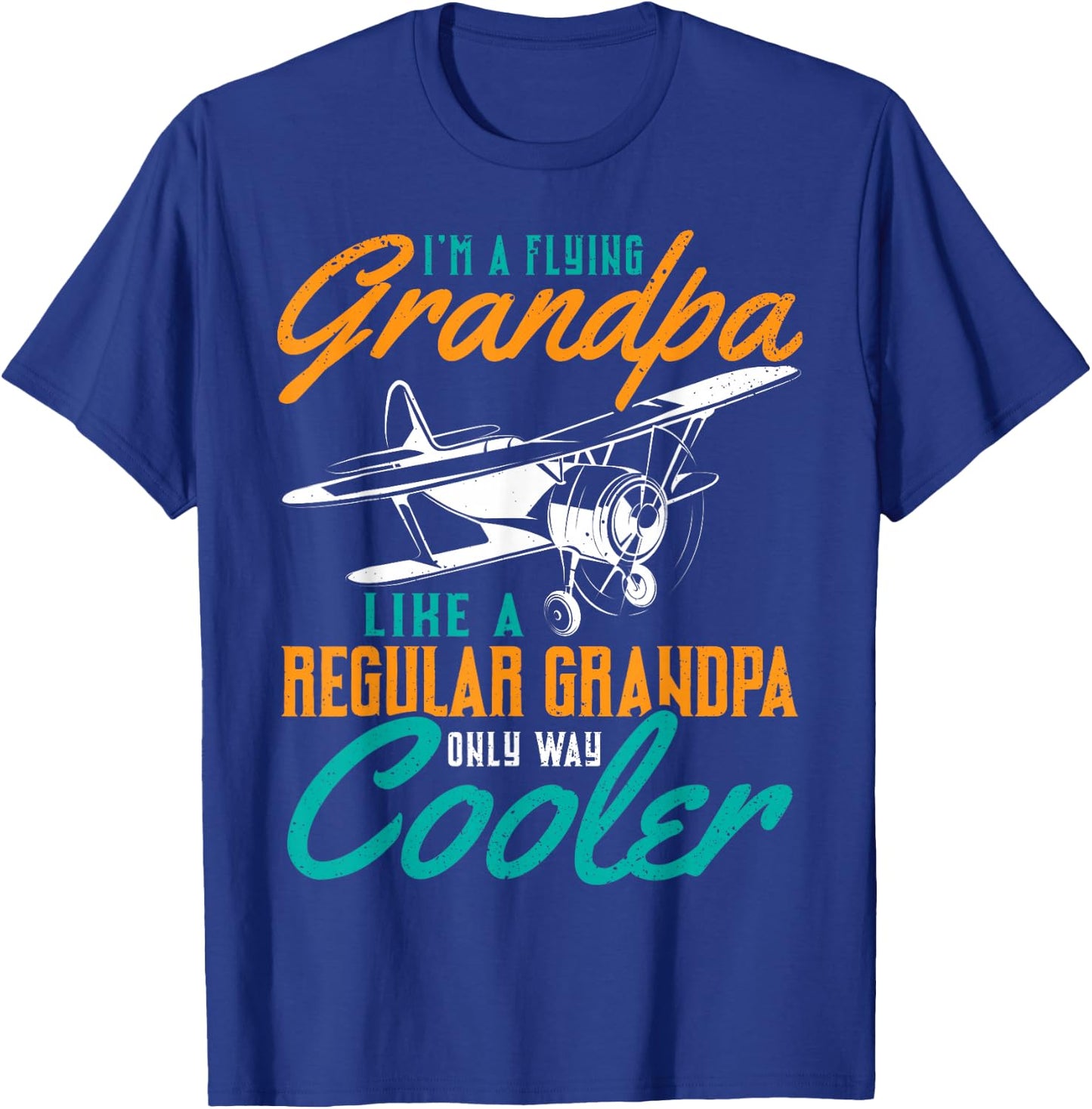 Airplane Gifts - Pilot Grandpa Airplane Novelty T-Shirt - T-Shirt | Royal