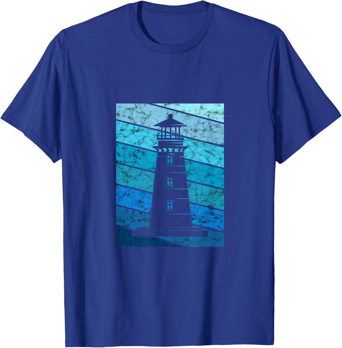 Lighthouse Retro Vintage Seaside Life Sailing Beach Lover T-Shirt - T-Shirt | Royal