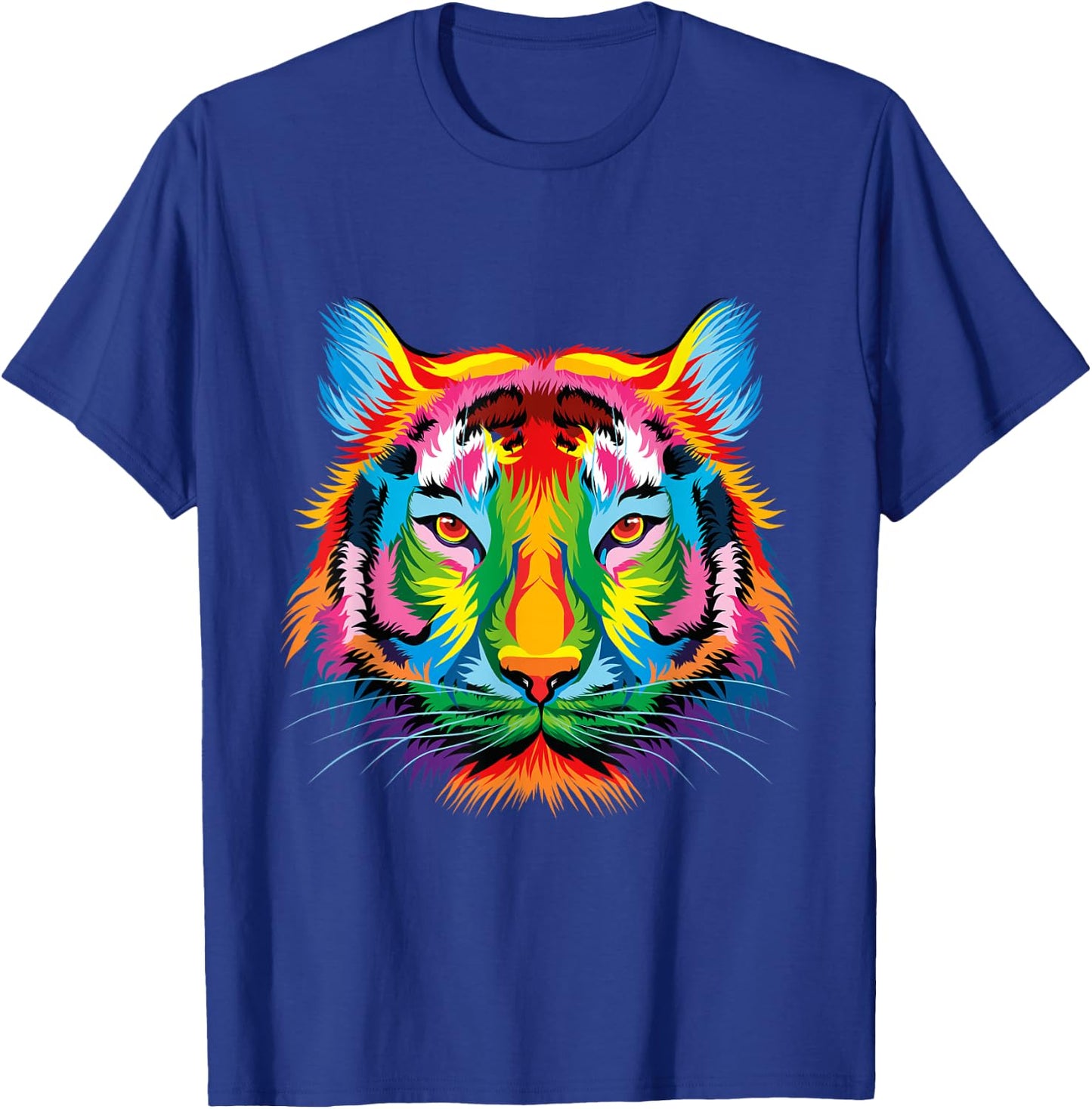 Bengal Tiger Pop Art Portrait For Colorful Tiger Lovers T-Shirt - T-Shirt | Royal
