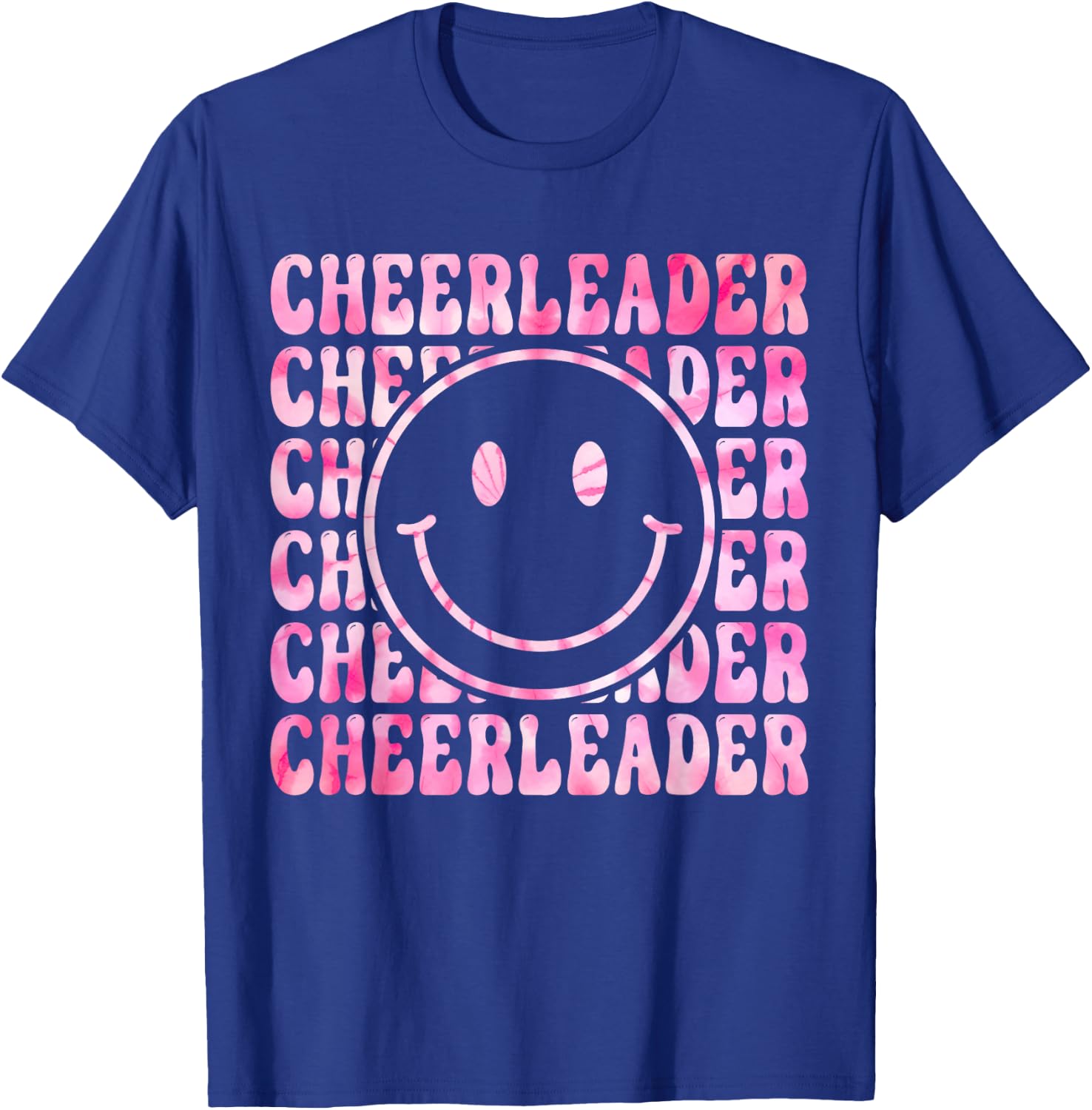 Cute Tie Dye Cheerleading for Cheerleader Squad BFF Cheer T-Shirt - T-Shirt | Royal