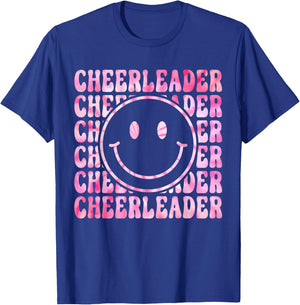 Cute Tie Dye Cheerleading for Cheerleader Squad BFF Cheer T-Shirt - T-Shirt | Royal