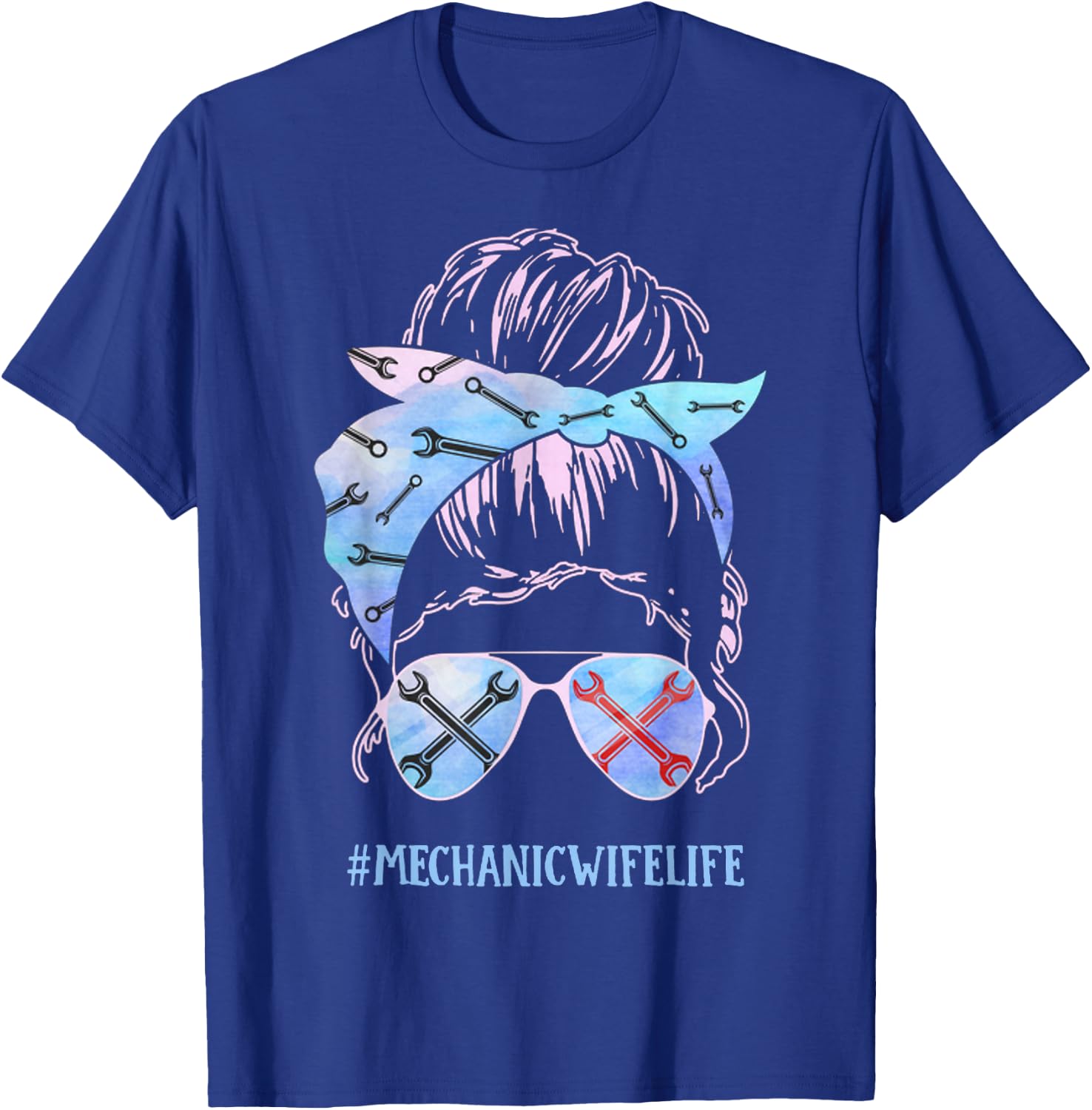 Mechanic Wife Life T-Shirt - T-Shirt | Royal