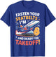 8th Birthday Airplane Take Off Boys Kids 8 Bday Funny Plane T-Shirt - T-Shirt | Royal