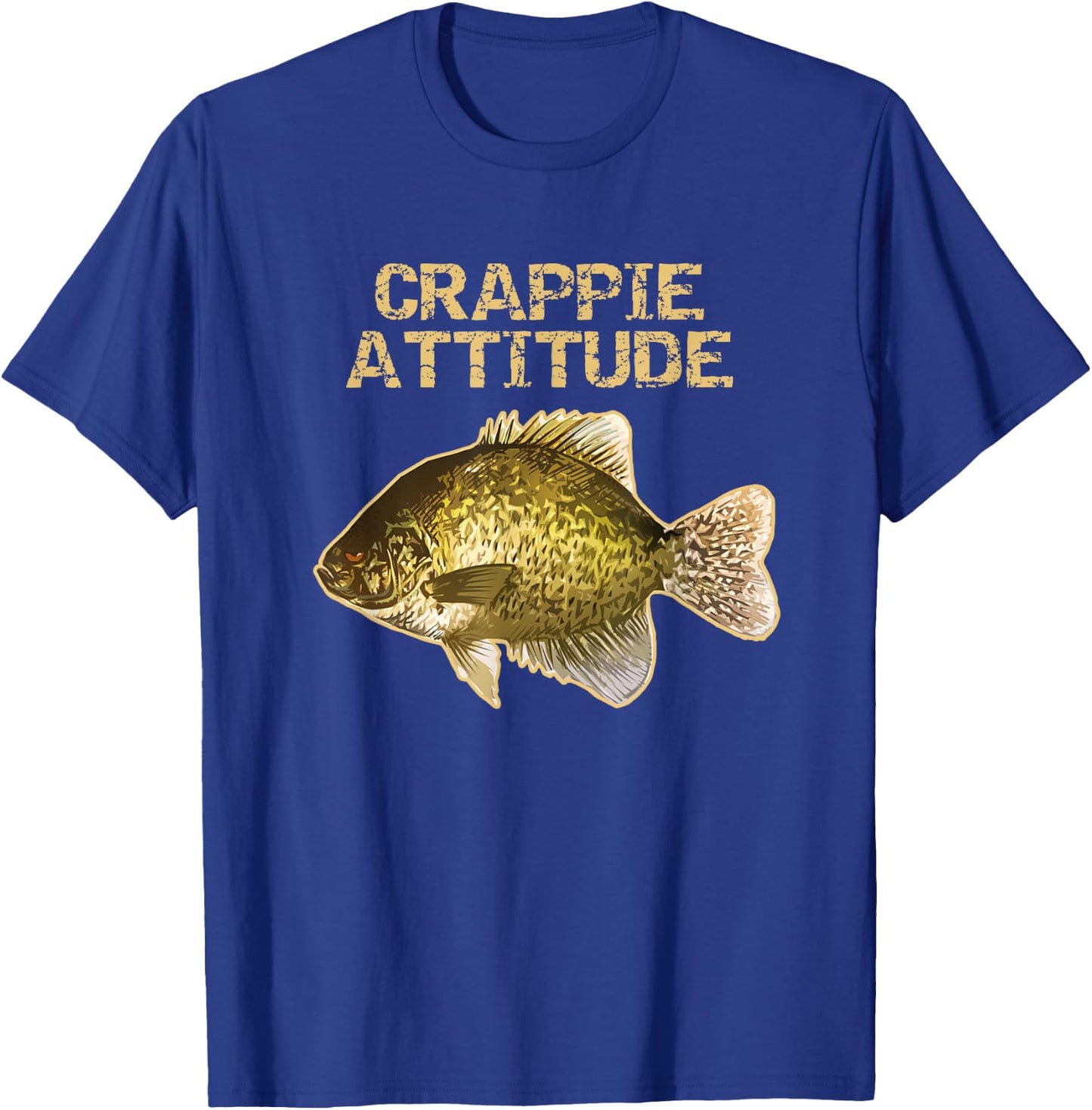 Crappie Fishing | Crappie Attitude T-Shirt - T-Shirt | Royal