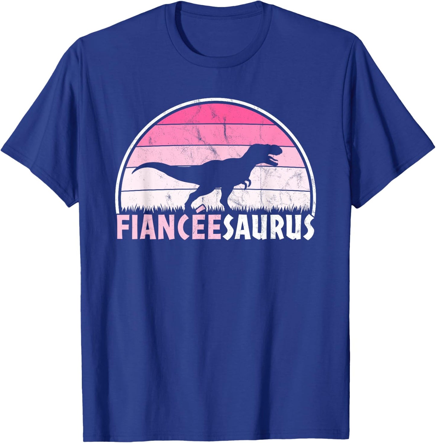 Fiancéesaurus - Fiancée Engagament Dinosaur Funny Marriage T-Shirt - T-Shirt | Royal