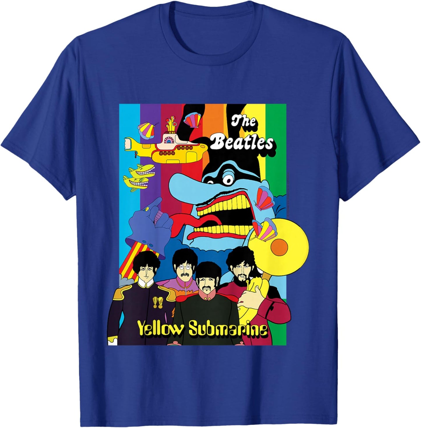 The Beatles - Yellow Submarine Collage Poster T-Shirt - T-Shirt | Royal