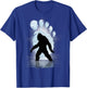 Bigfoot Footprint Moon Light Funny Sasquatch T-Shirt - T-Shirt | Royal