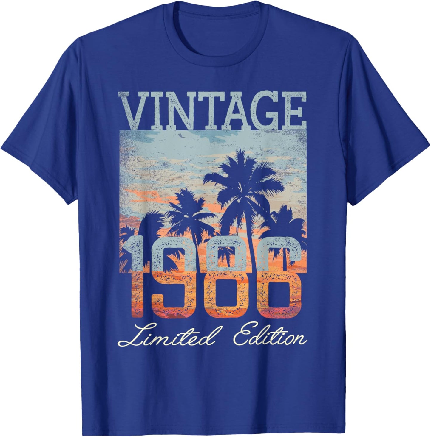 Vintage 1986 Limited Edition 39th Birthday 39 Year Old Gifts T-Shirt - T-Shirt | Royal