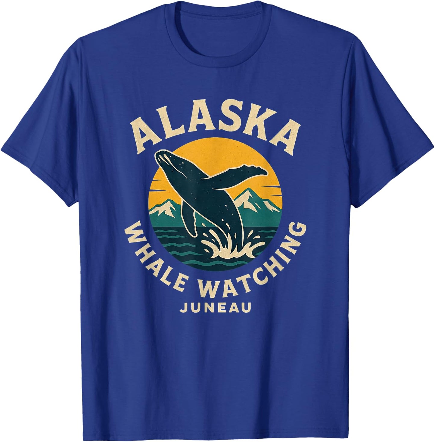 Alaska Whale Watching Juneau T-Shirt - T-Shirt | Royal