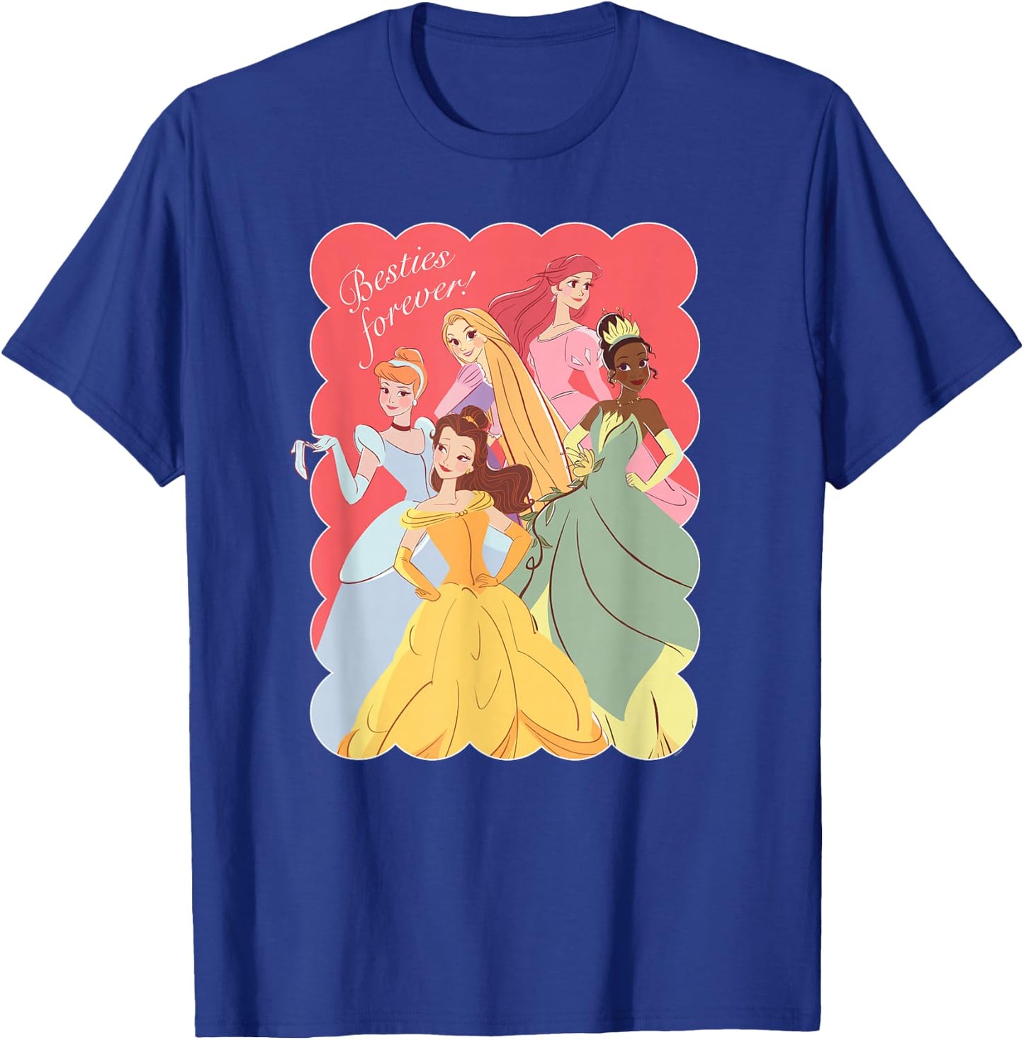 Disney Princess Valentine’s Day Friends BFFs Besties Forever T-Shirt - T-Shirt | Royal