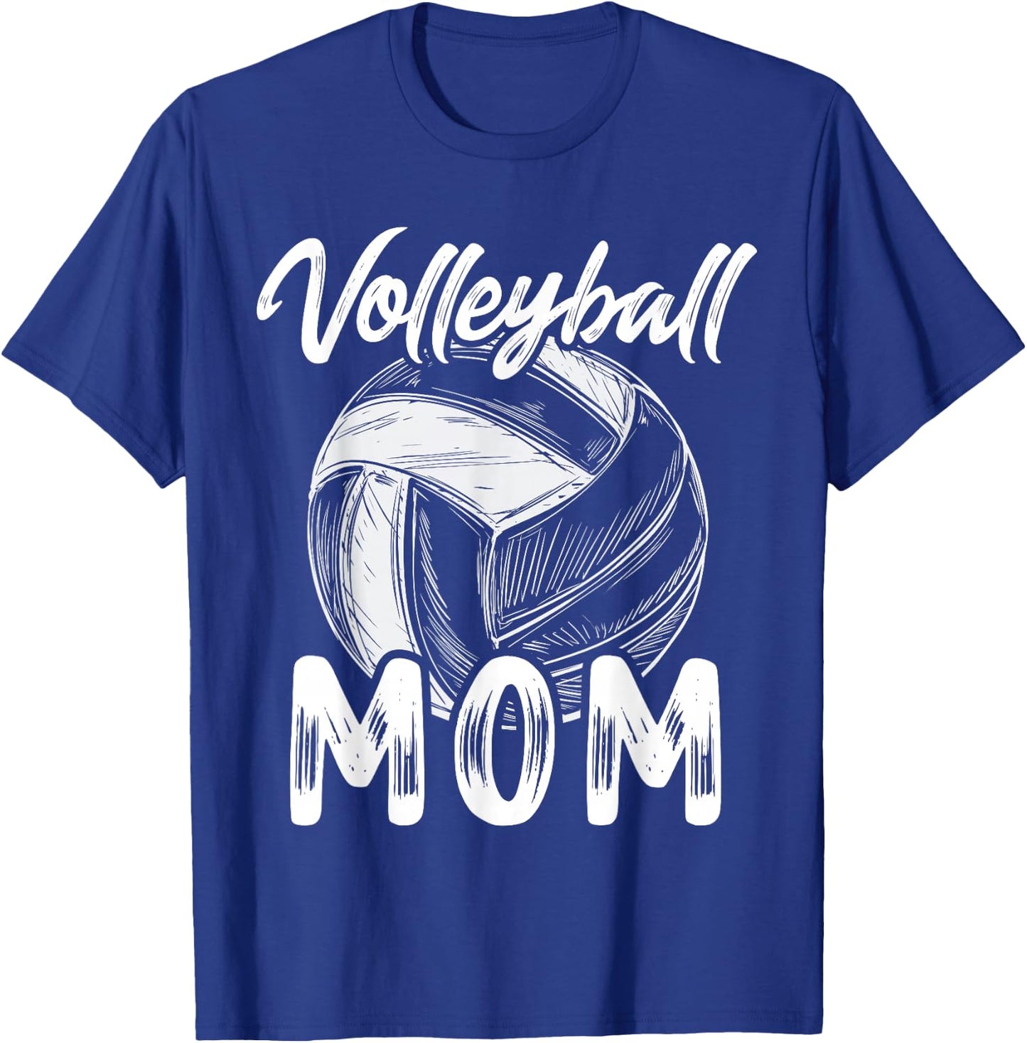 Volleyball Mom Family Matching Players Team Mommy T-Shirt - T-Shirt | Royal