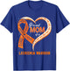 Leukemia Awareness Proud Mom Of A Leukemia Warrior T-Shirt - T-Shirt | Royal