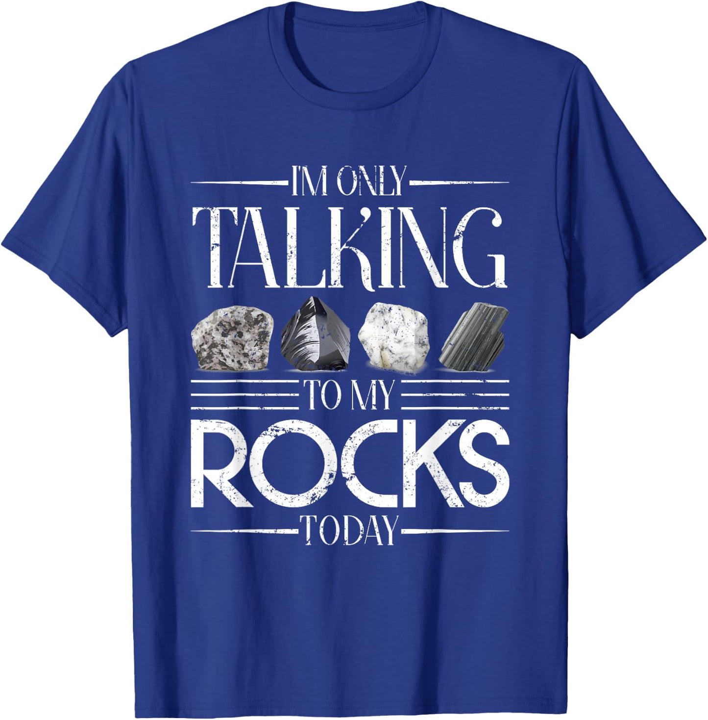 Rock Collector Funny Geologist Gift Science Geology T-Shirt - T-Shirt | Royal