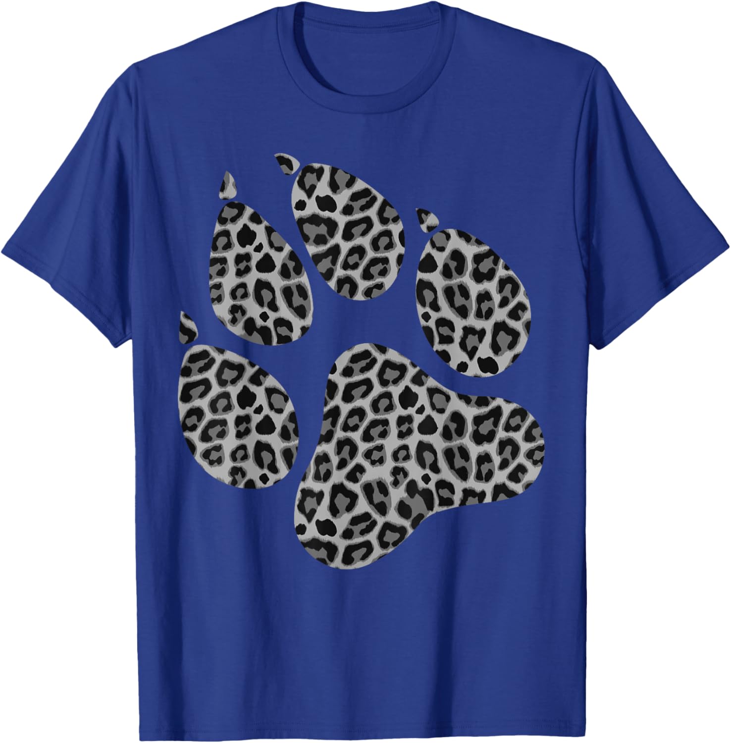 Funny Leopard Print Paw | Cool Cheetah Skin Boys Girls Gift T-Shirt - T-Shirt | Royal