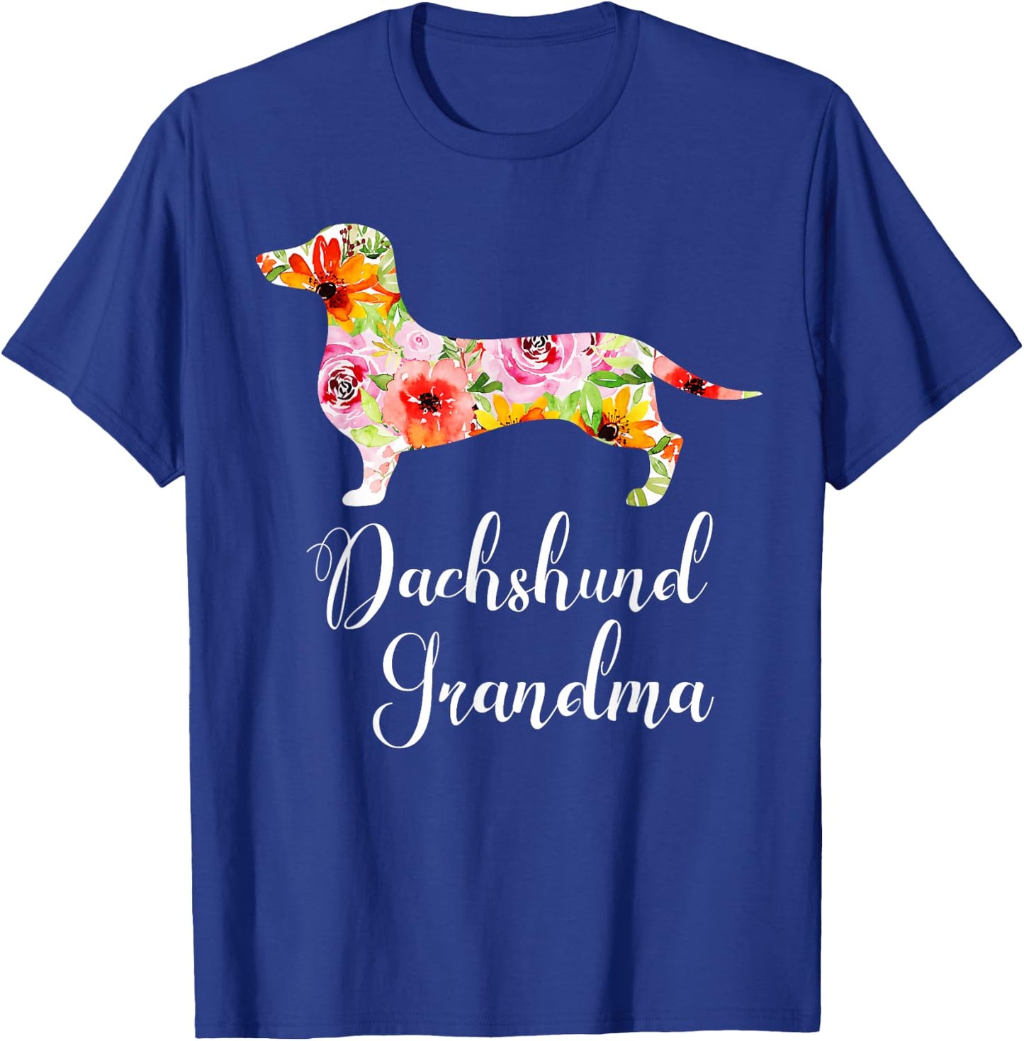 Dachshund Grandma Funny Doxie Lover Grandmother Novelty Gift T-Shirt - T-Shirt | Royal