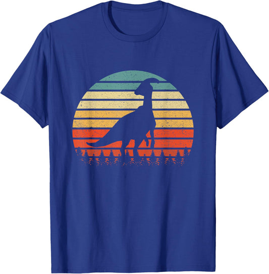 Vintage Parasaurolophus Dinosaurus Sunset Retro T-Shirt - T-Shirt | Royal