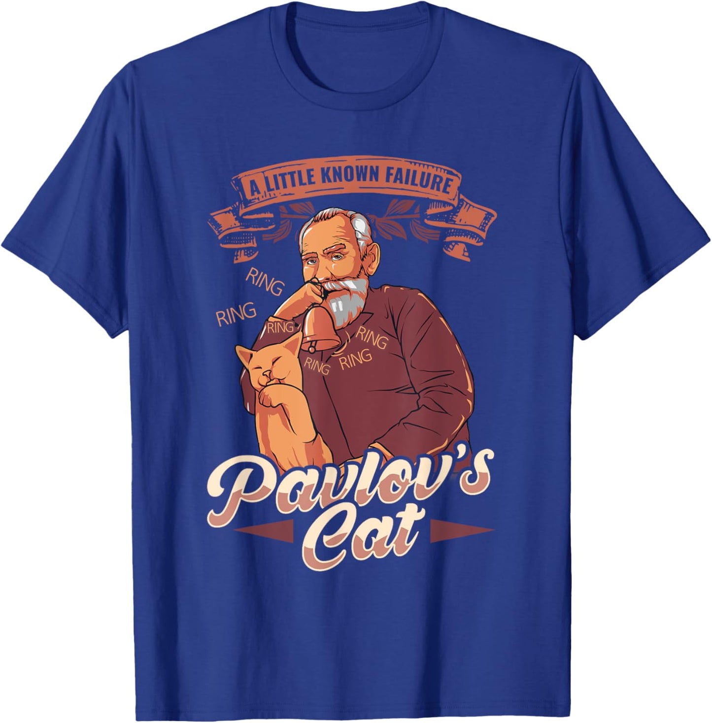 Pavlov's Cat Funny Psychology Nerd Gift Women Kids T-Shirt - T-Shirt | Royal