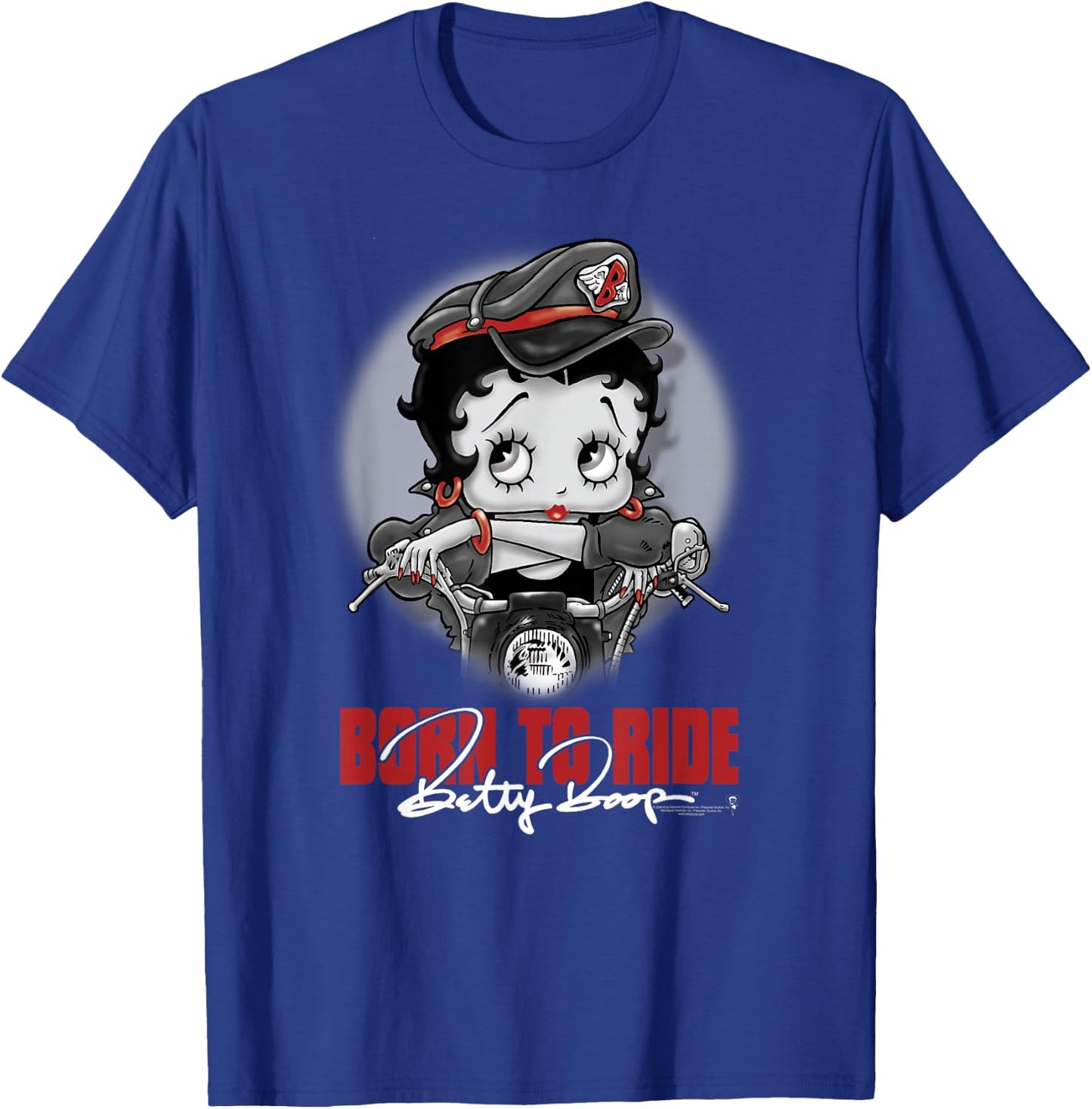 Betty Boop Born to Ride T-Shirt - T-Shirt | Royal