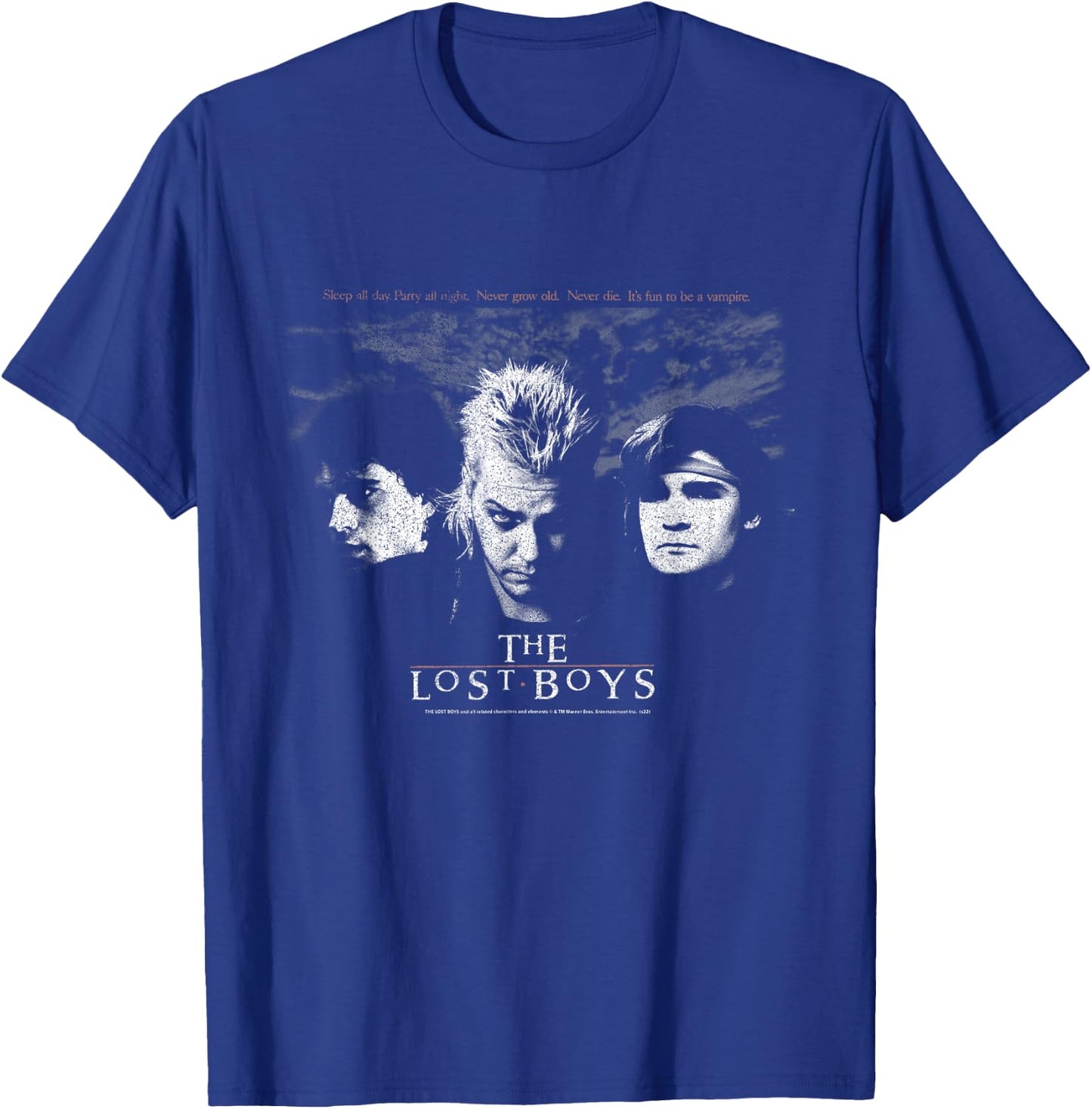 The Lost Boys Group Retro Poster Small T-Shirt - T-Shirt | Royal