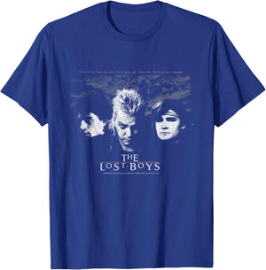 The Lost Boys Group Retro Poster Small T-Shirt - T-Shirt | Royal