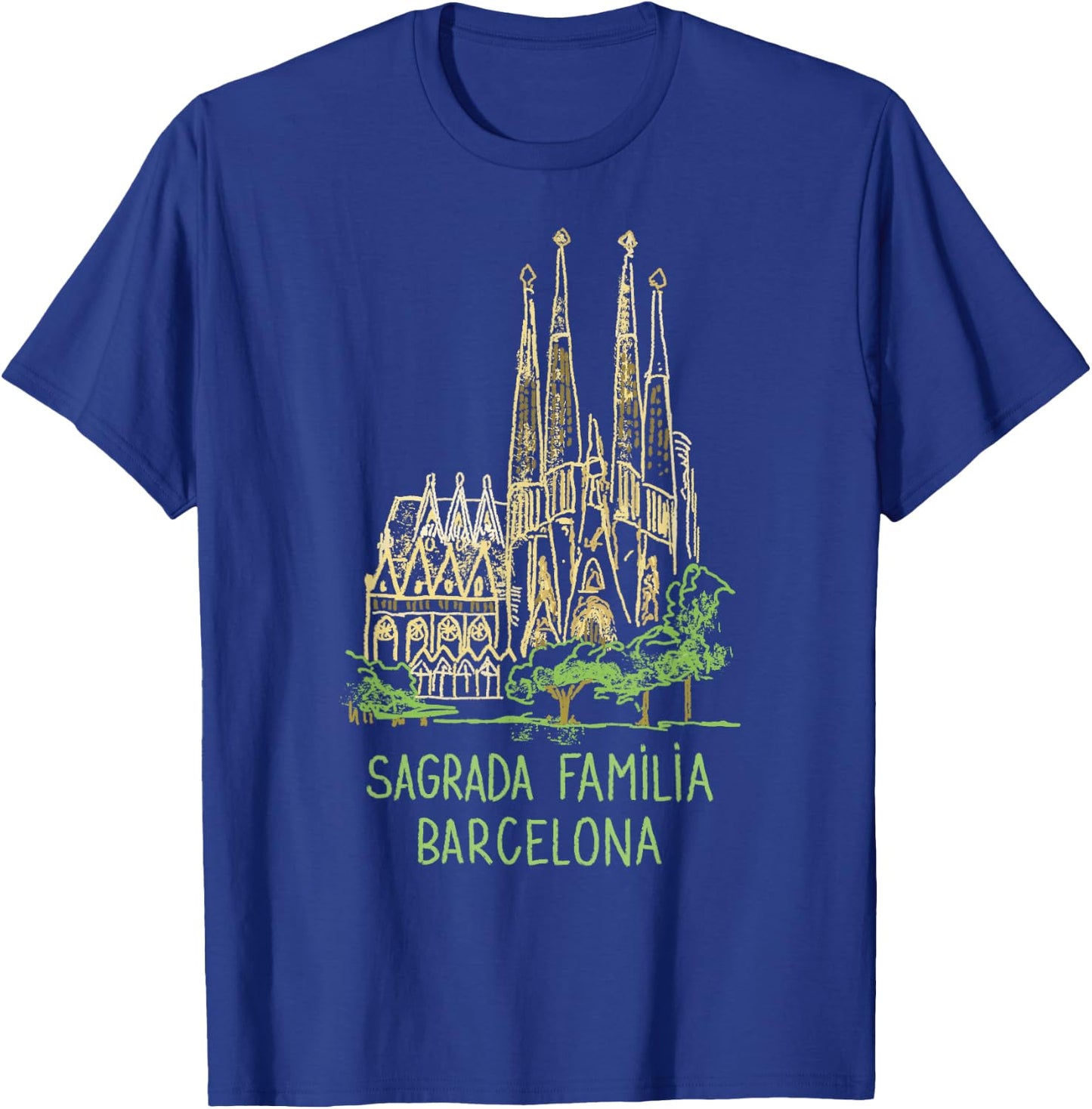 Sagrada Familia Barcelona T-Shirt - T-Shirt | Royal