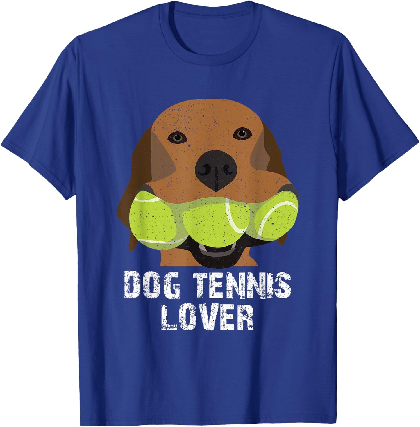 Dog tennis lover tennis balls Women Girls Kids T-Shirt - T-Shirt | Royal