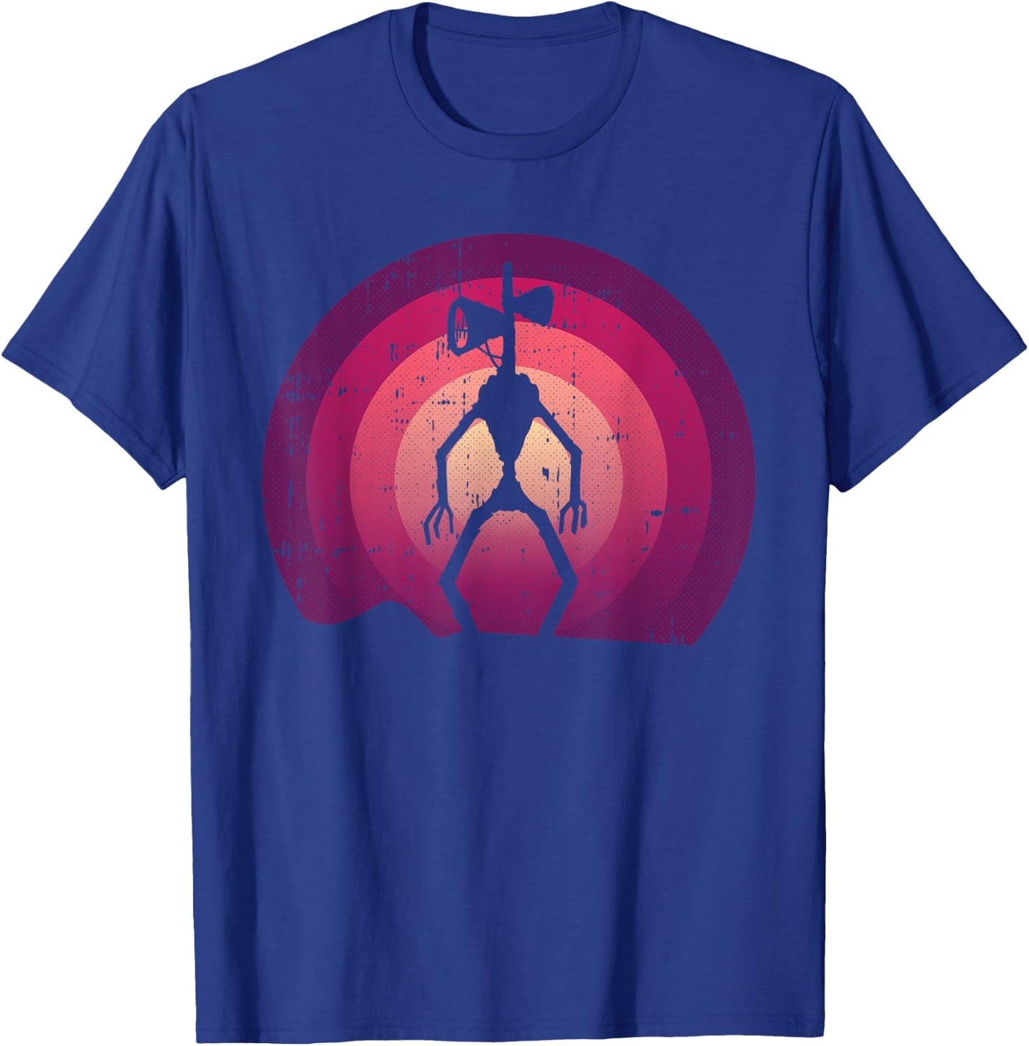 Siren Head Lazy Halloween Costume Retro Cryptid Creepy T-Shirt - T-Shirt | Royal
