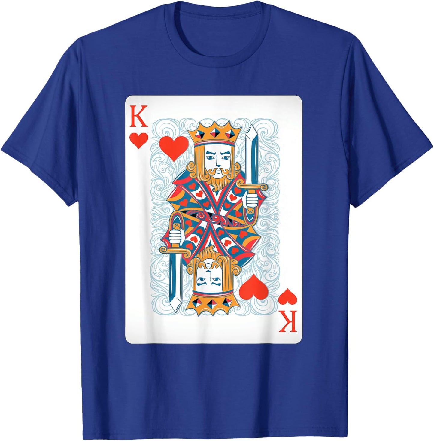 King Of The Hearts Playing Card Poker T-Shirt - T-Shirt | Royal