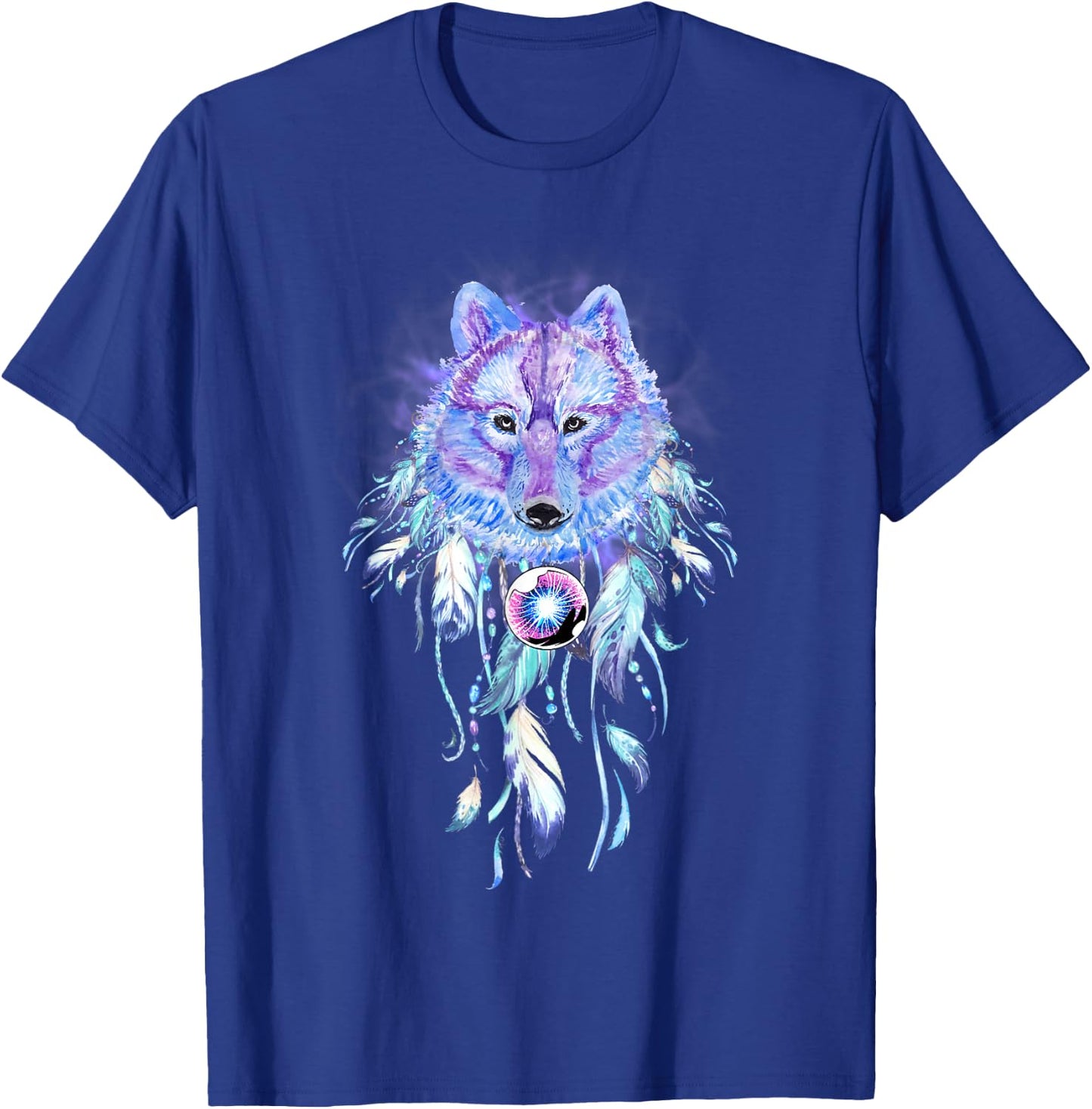Wolf Dream Catcher T-Shirt - T-Shirt | Royal