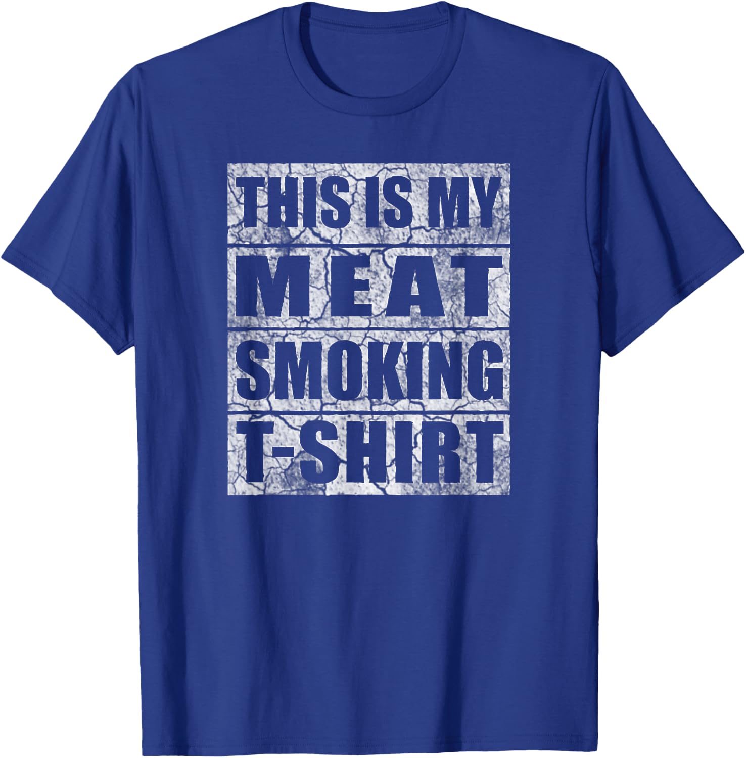 BBQ Smoker - Vintage Smoking Bar-B-Que Fan T-Shirt - T-Shirt | Royal
