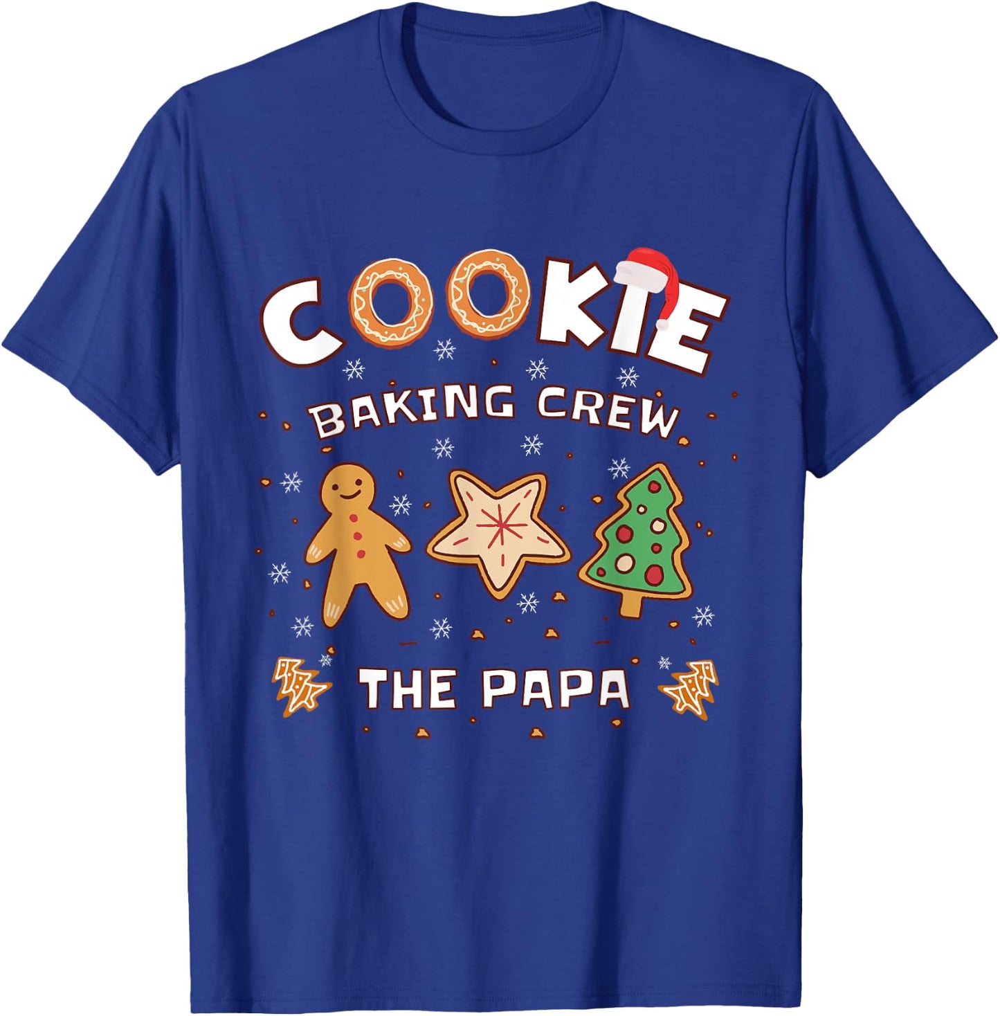 Family Christmas Cookie Baking Crew for the Papa Baker T-Shirt - T-Shirt | Royal