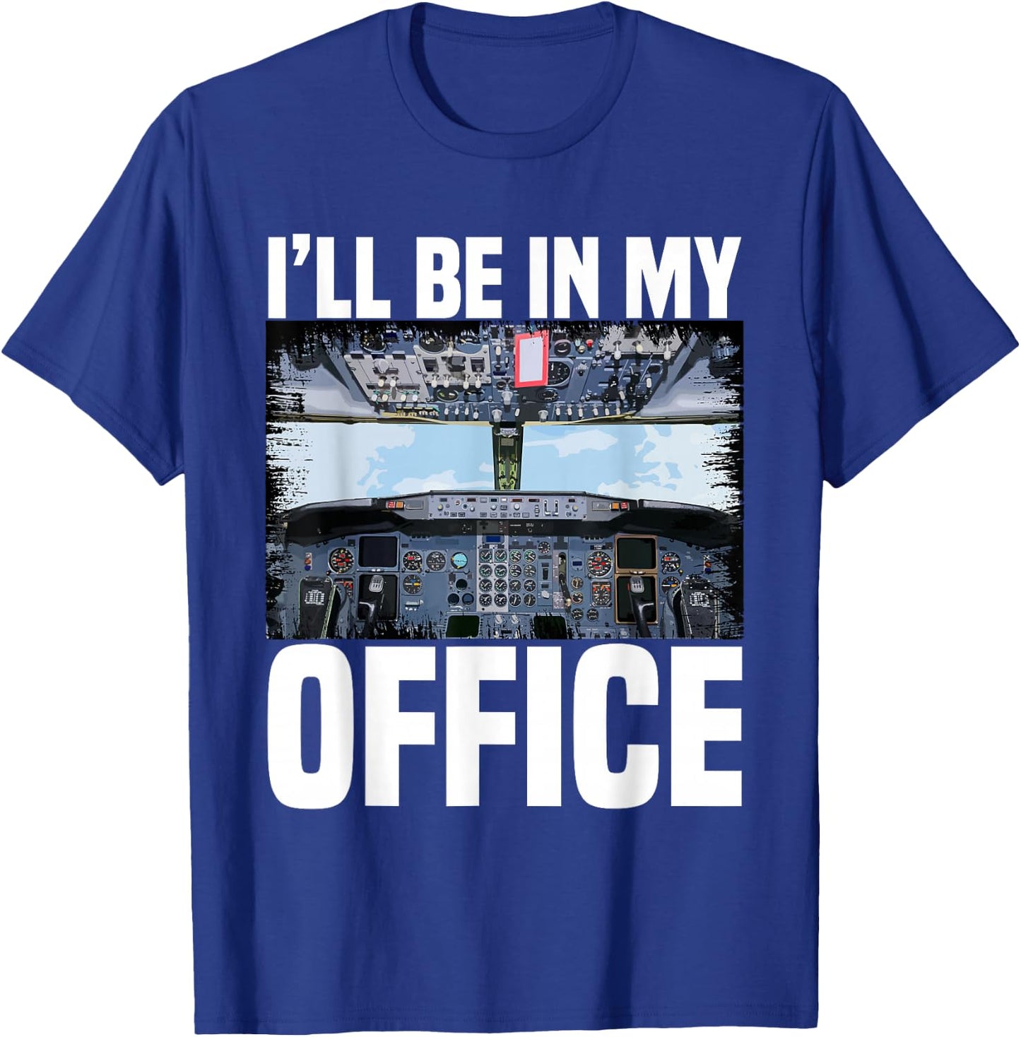 Aeroplane Pilot Aeroplane Lover Flying Flight Crew T-Shirt - T-Shirt | Royal