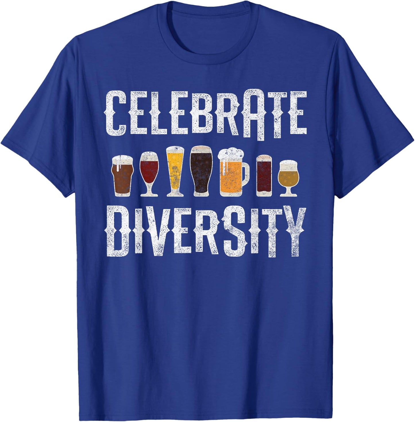 Craft Beer Drinking Celebrate Diversity Beer Lover Microbrew T-Shirt - T-Shirt | Royal