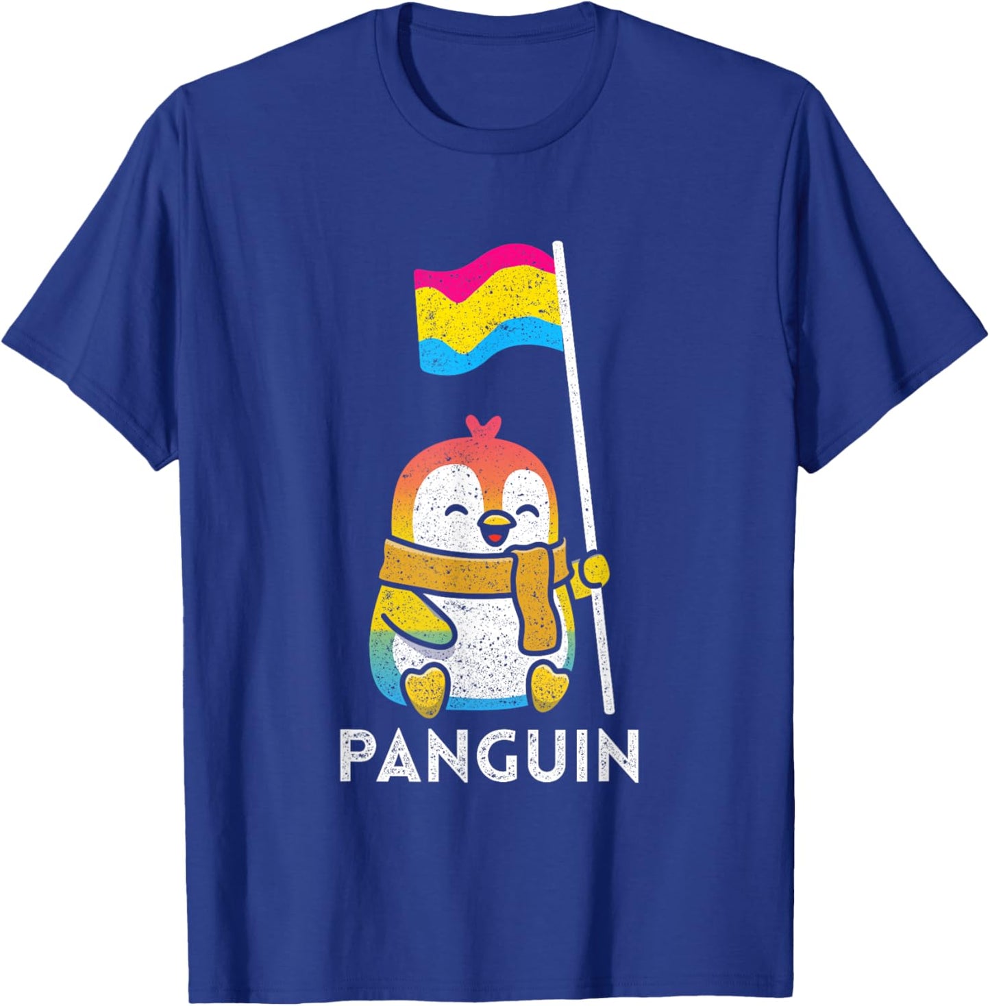 Pansexual Flag Pan Pride Penguin Gift Pansexual T-Shirt - T-Shirt | Royal
