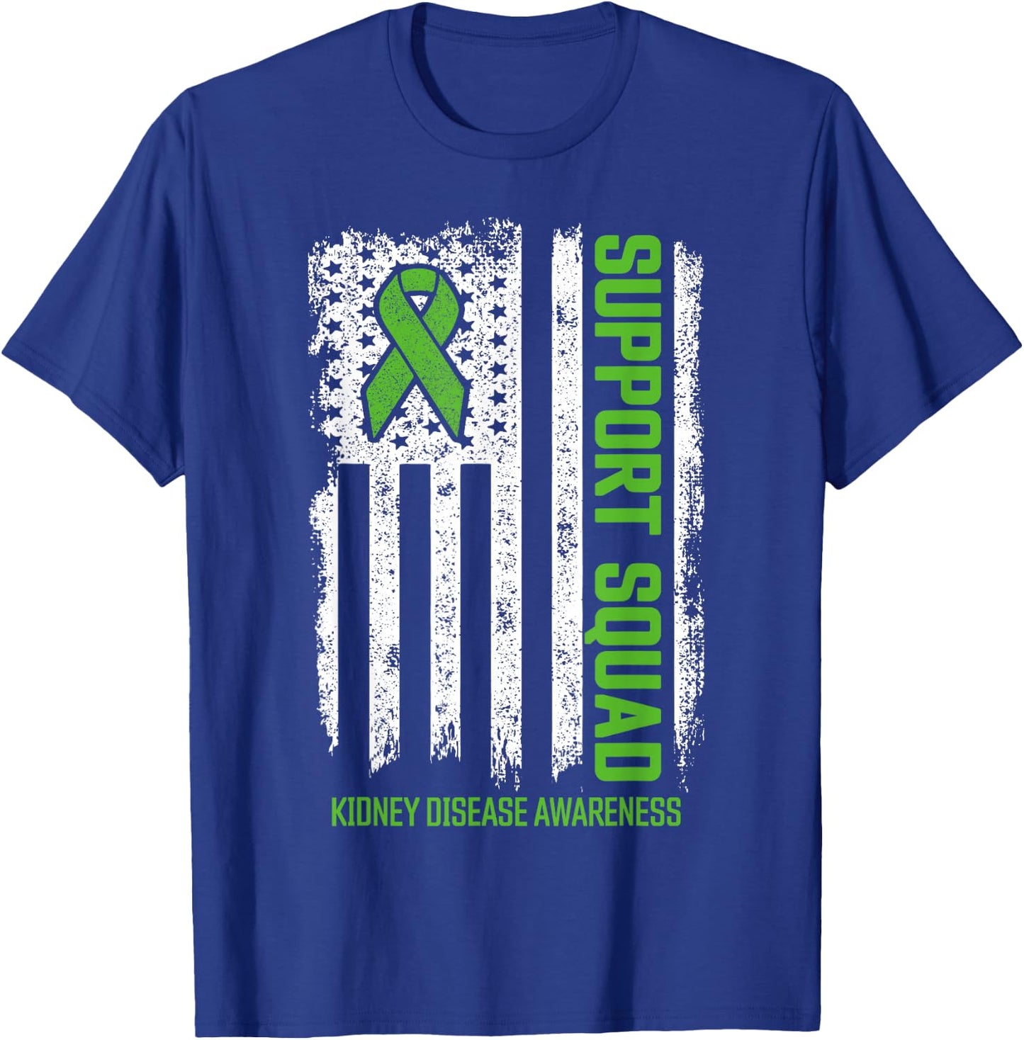 Kidney Disease Shirts Support Squad Kidney Disease Awareness T-Shirt - T-Shirt | Royal