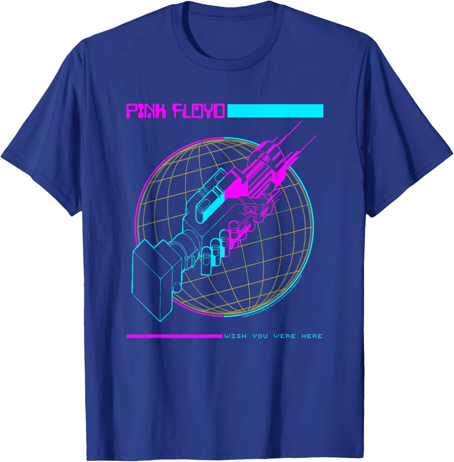 Pink Floyd Wish You Were Here Grid T-Shirt - T-Shirt | Royal