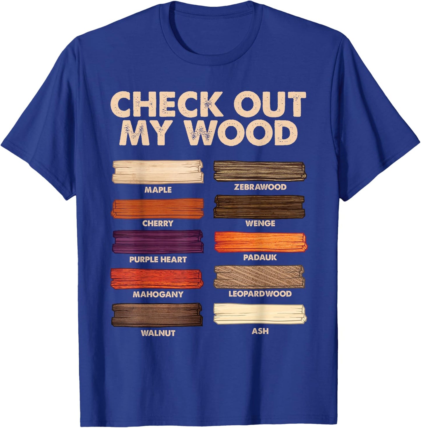 Funny Woodworking Design Dad Woodwork Wood Carpentry Small T-Shirt - T-Shirt | Royal
