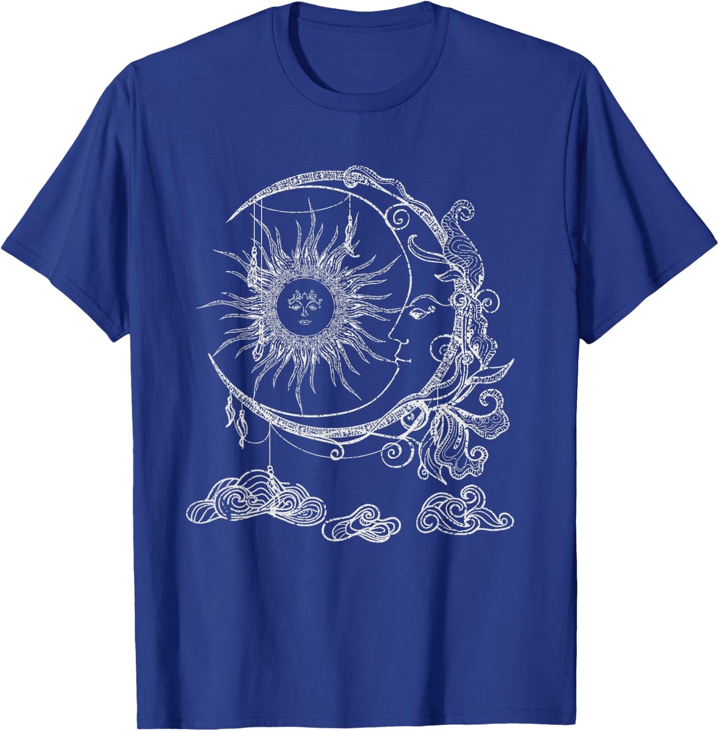 Occultism Moon Sun Astrology Universe Astronomy T-Shirt - T-Shirt | Royal