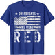 On Friday We Wear Red American Flag Military Supportive T-Shirt - T-Shirt | Royal