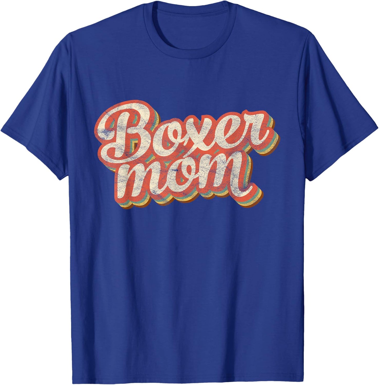 Vintage Boxer Mom Dog Lover Pet Boxer Mama T-Shirt - T-Shirt | Royal