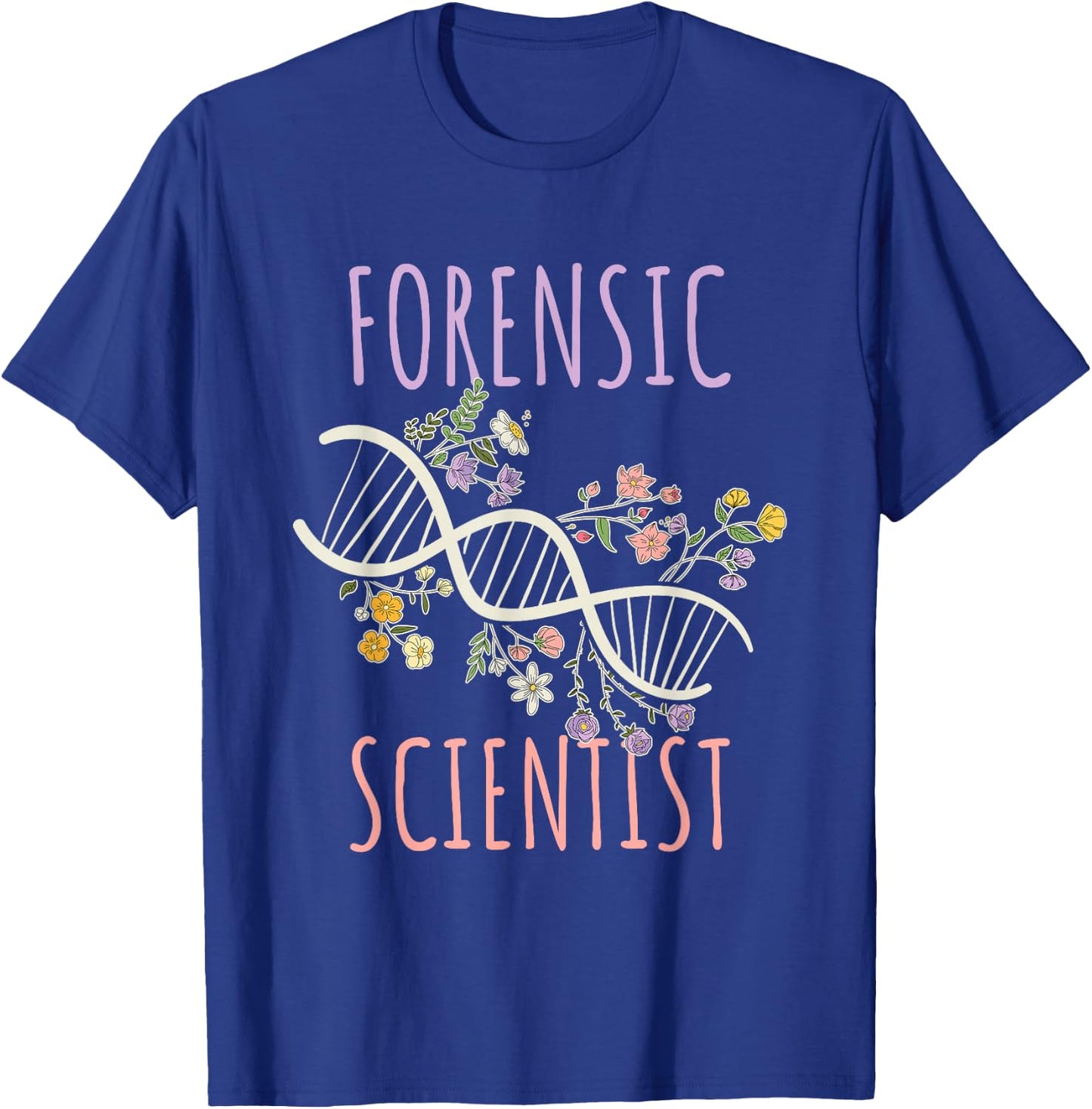 DNA Chain Forensic Scientist T-Shirt - T-Shirt | Royal