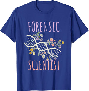 DNA Chain Forensic Scientist T-Shirt - T-Shirt | Royal