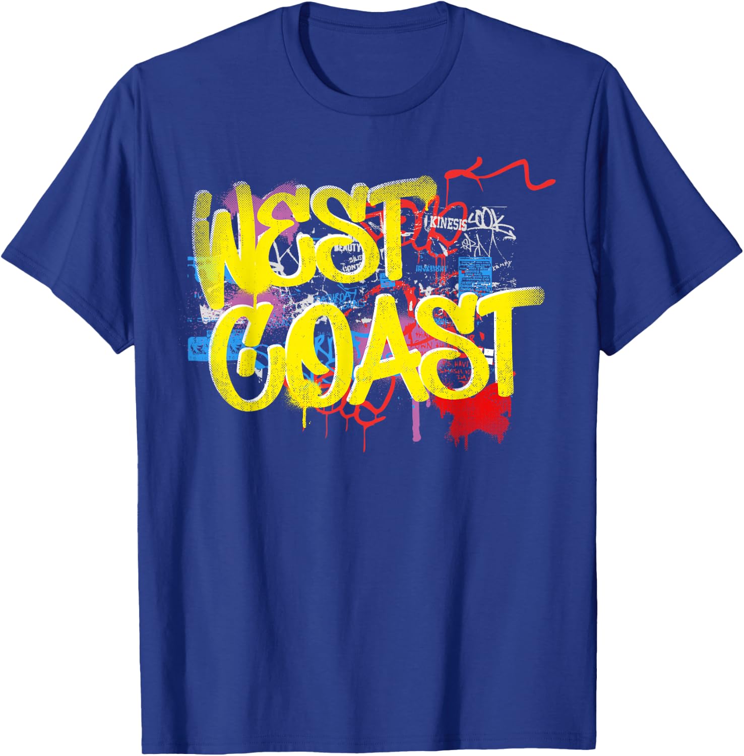 Fresh West Coast 80s 90s Hip Hop Rap Old School Graffiti T-Shirt - T-Shirt | Royal