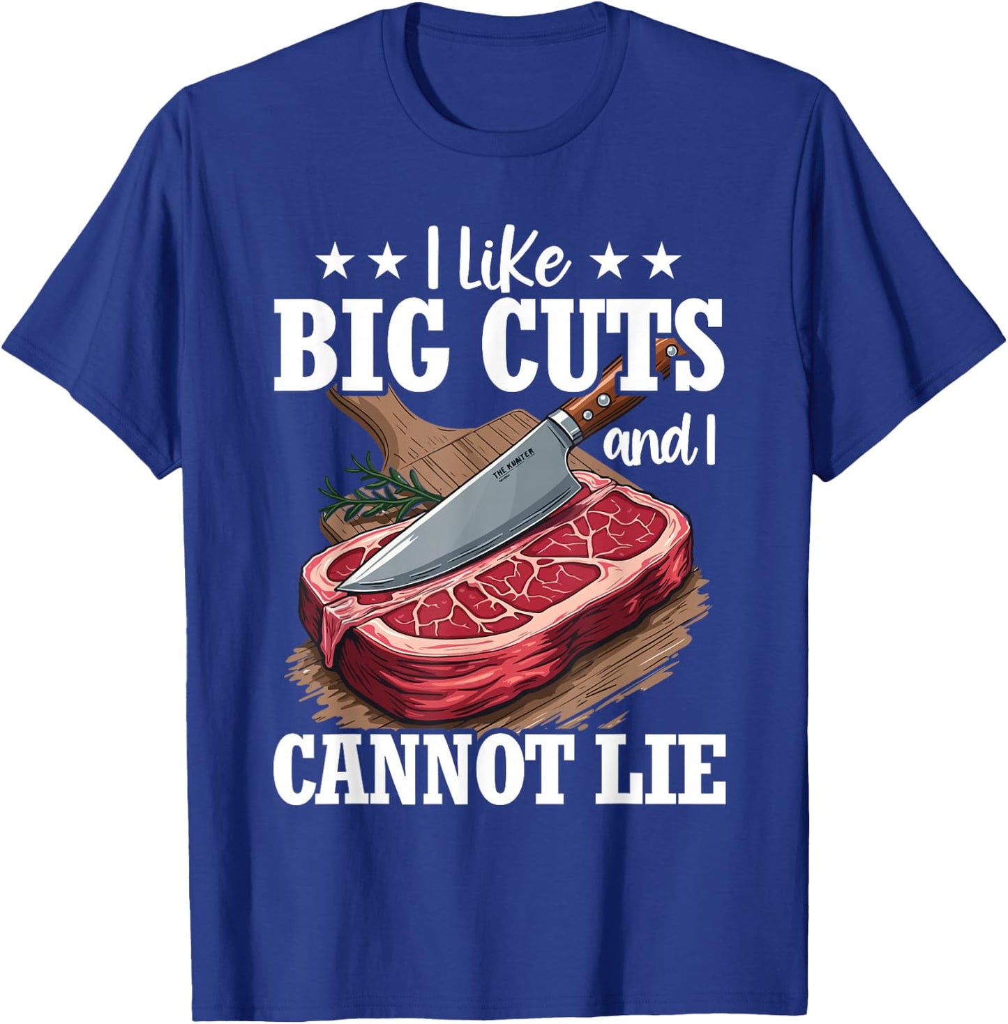 Funny Butcher Slaughter Meat Cutter Design Meat Lover Bbq T-Shirt - T-Shirt | Royal